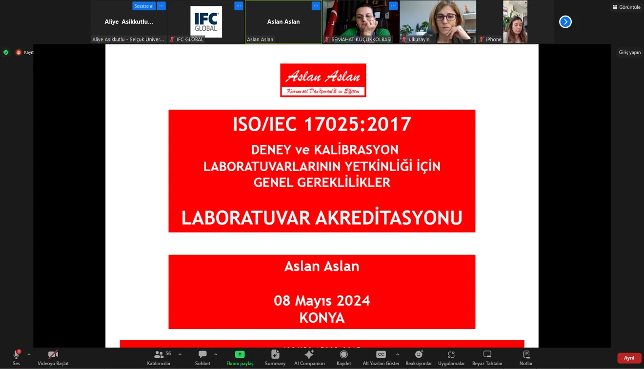 Deney ve Kalibrasyon Laboratuvarlarının Yetkinliği için Genel Gereklilikler 
